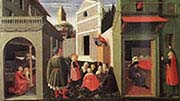Perugia Triptych-The Birth of Saint Nicholas